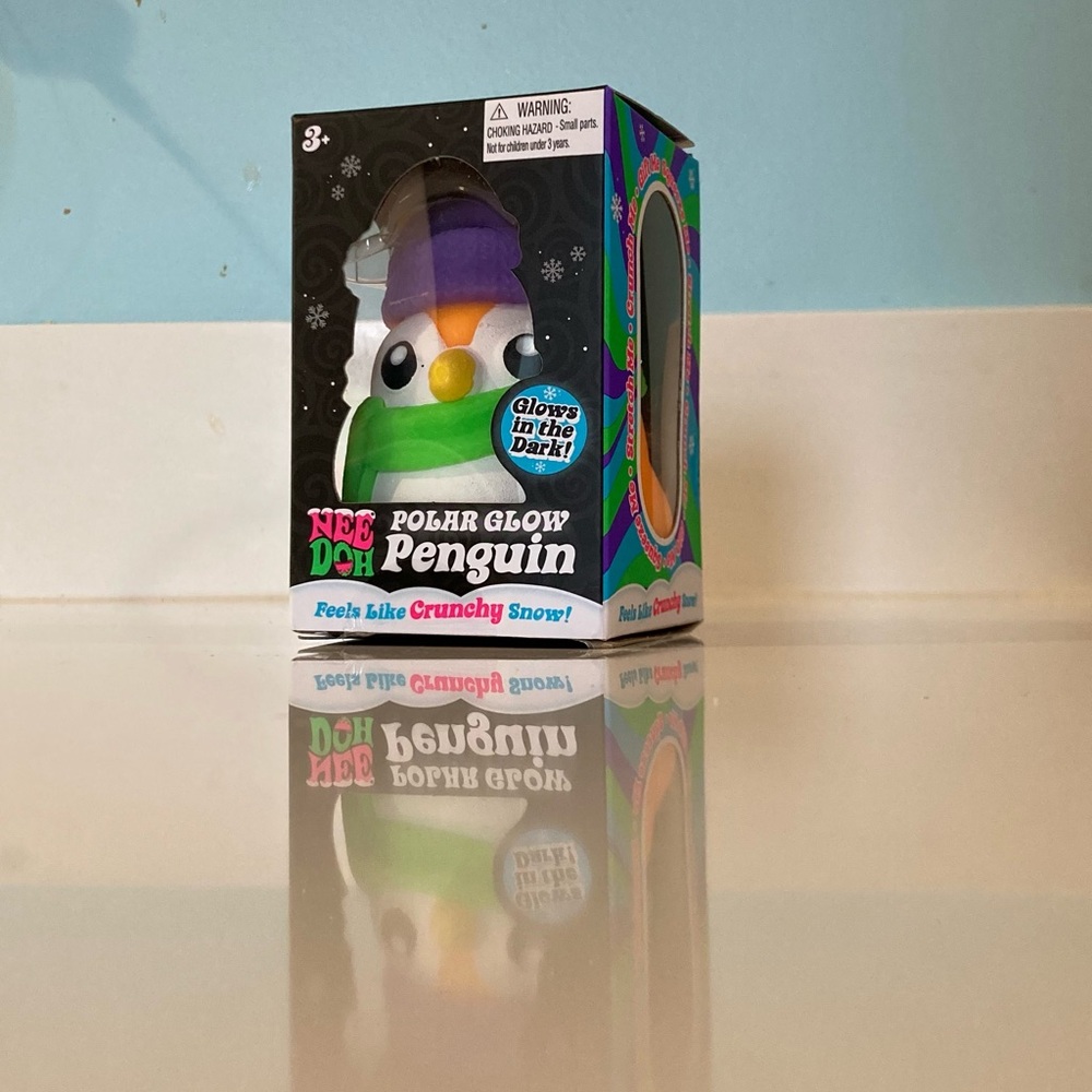 Needoh Squishmas Glow In The Dark Penguin